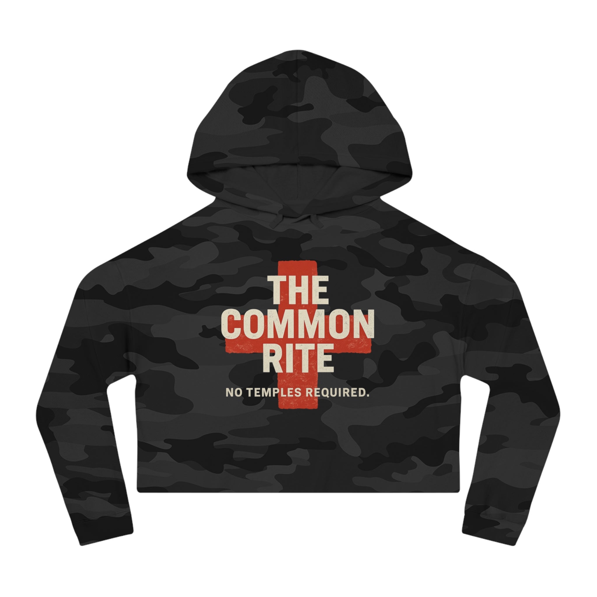 "The Common Rite" Women’s Cropped Hooded Sweatshirt