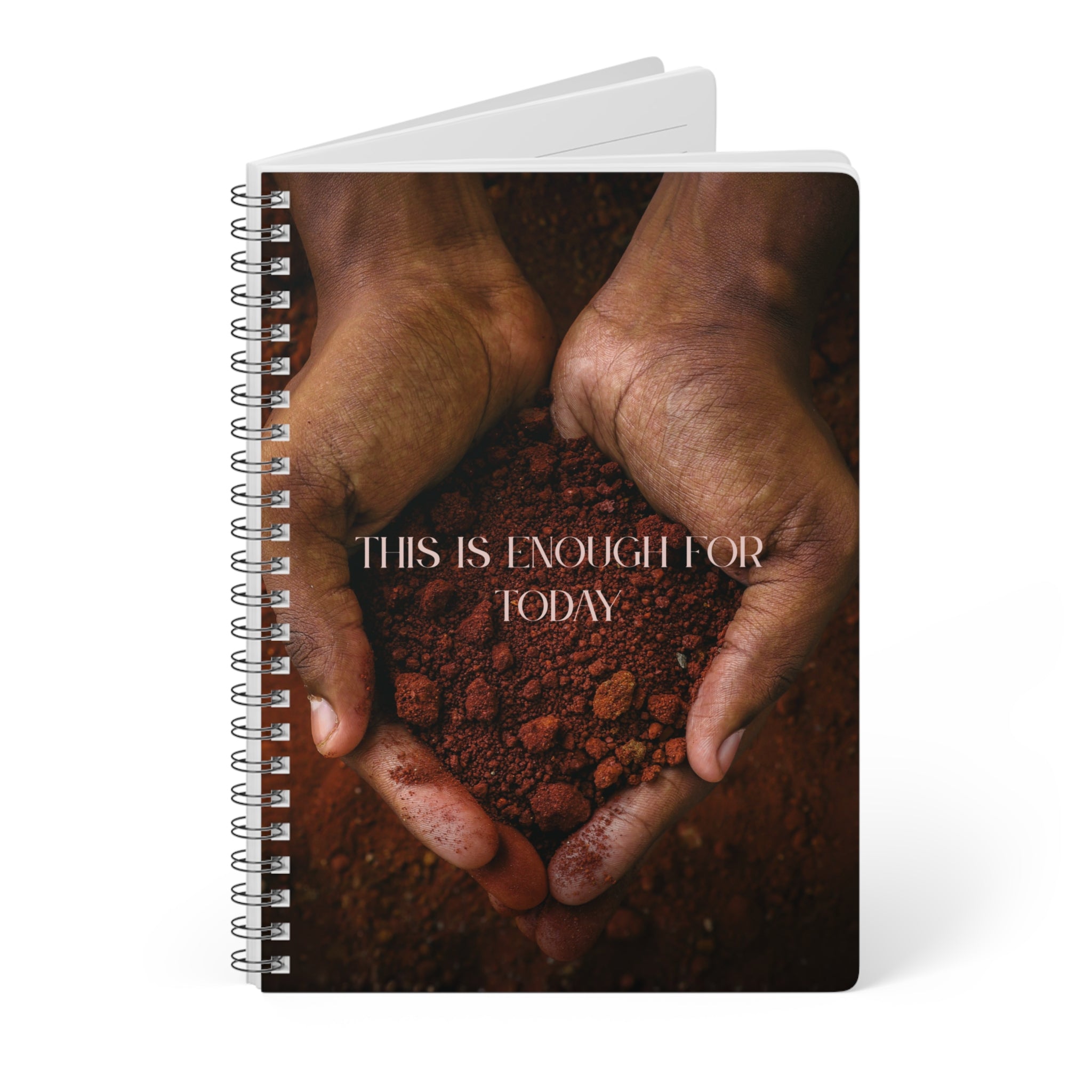 "This Is Enough For Today" Inspirational Journal A5 Wire-O bound Notebook