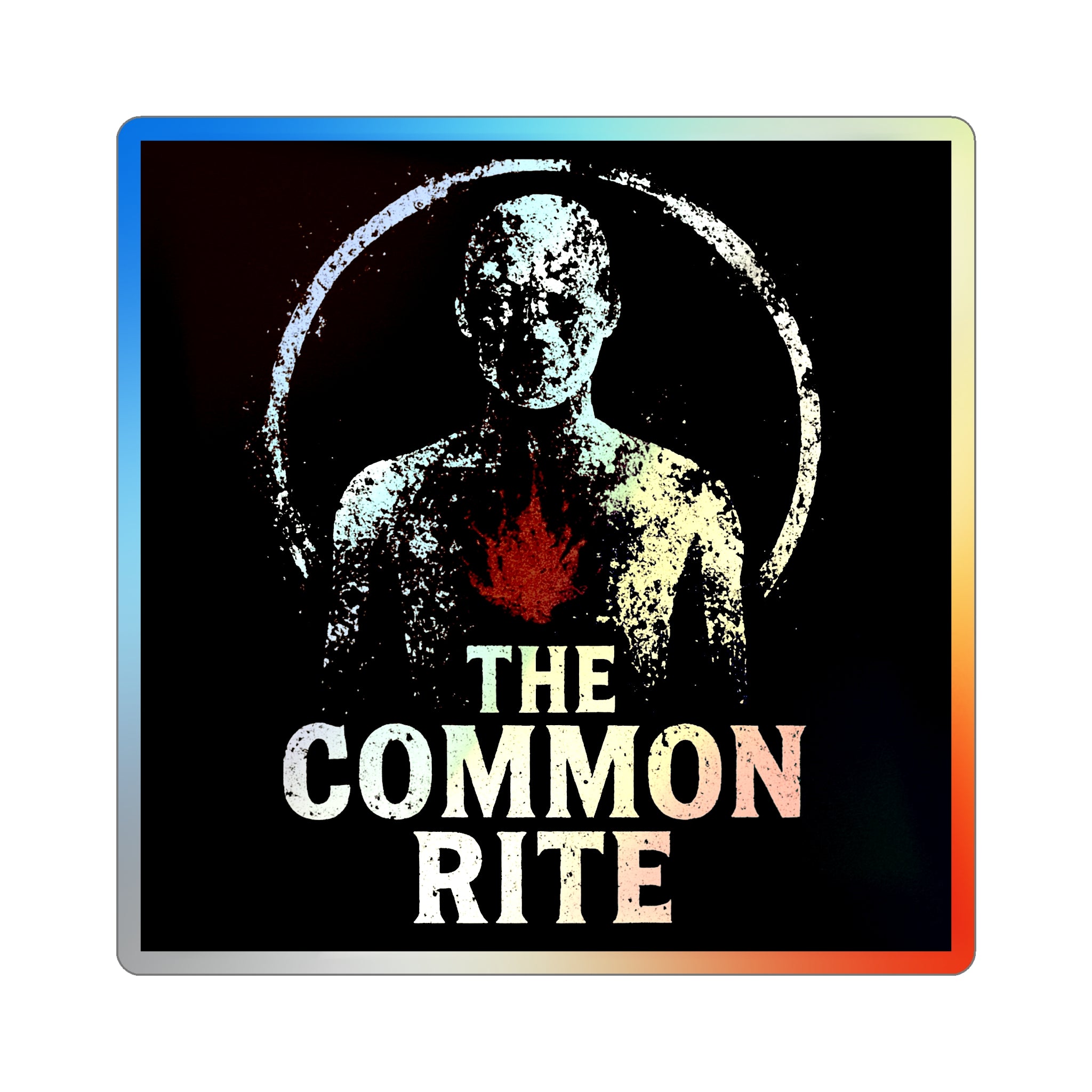 Holographic Die-Cut Sticker — "The Common Rite" Skull Design
