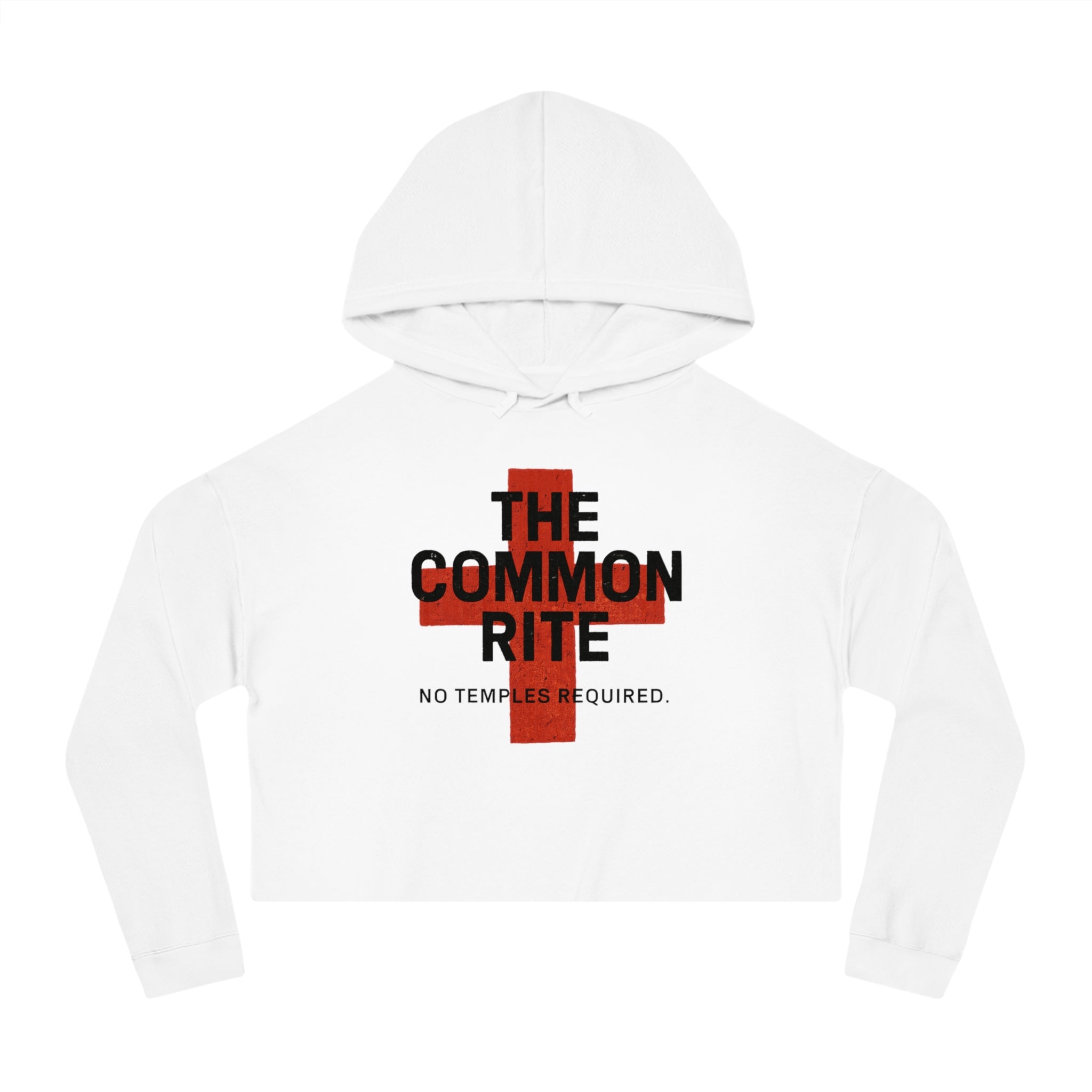 "The Common Rite" Women’s Cropped Hooded Sweatshirt