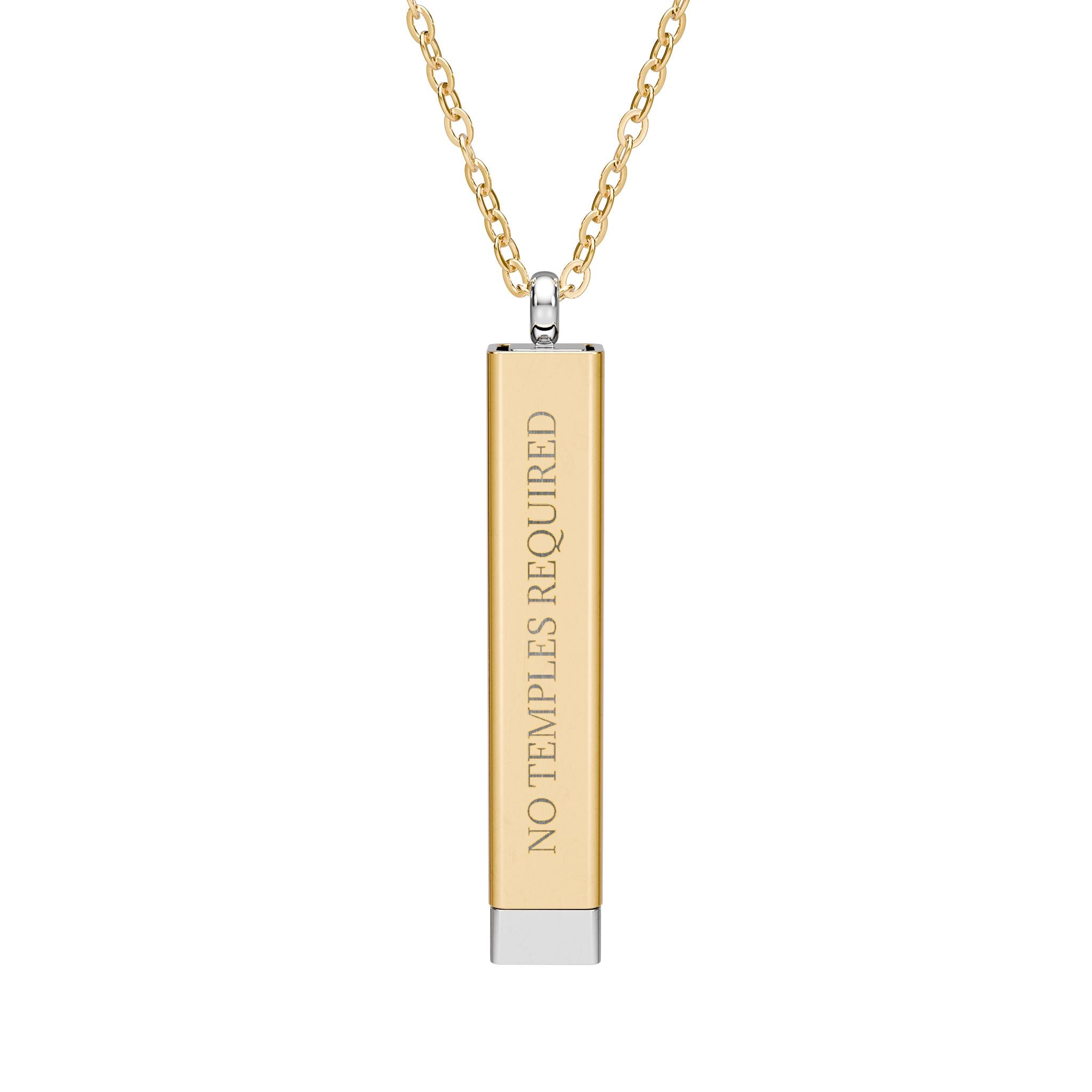 No Temples Required | The Common Rite Sliding Bar Necklace