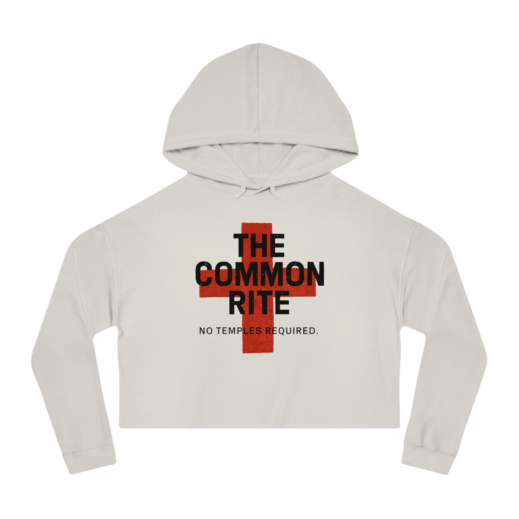 "The Common Rite" Women’s Cropped Hooded Sweatshirt