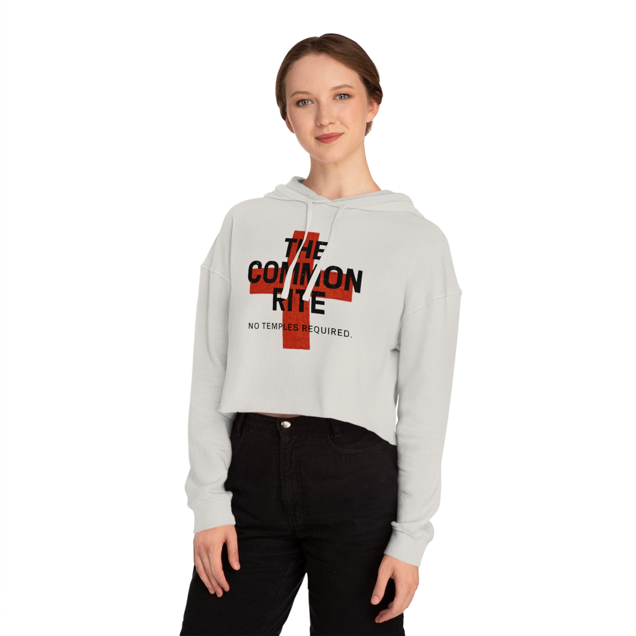 "The Common Rite" Women’s Cropped Hooded Sweatshirt