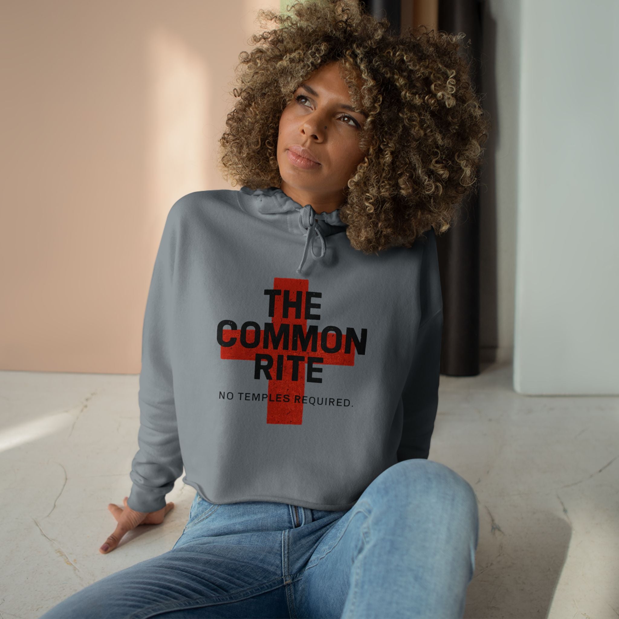 "The Common Rite" Unisex Crop Hoodie