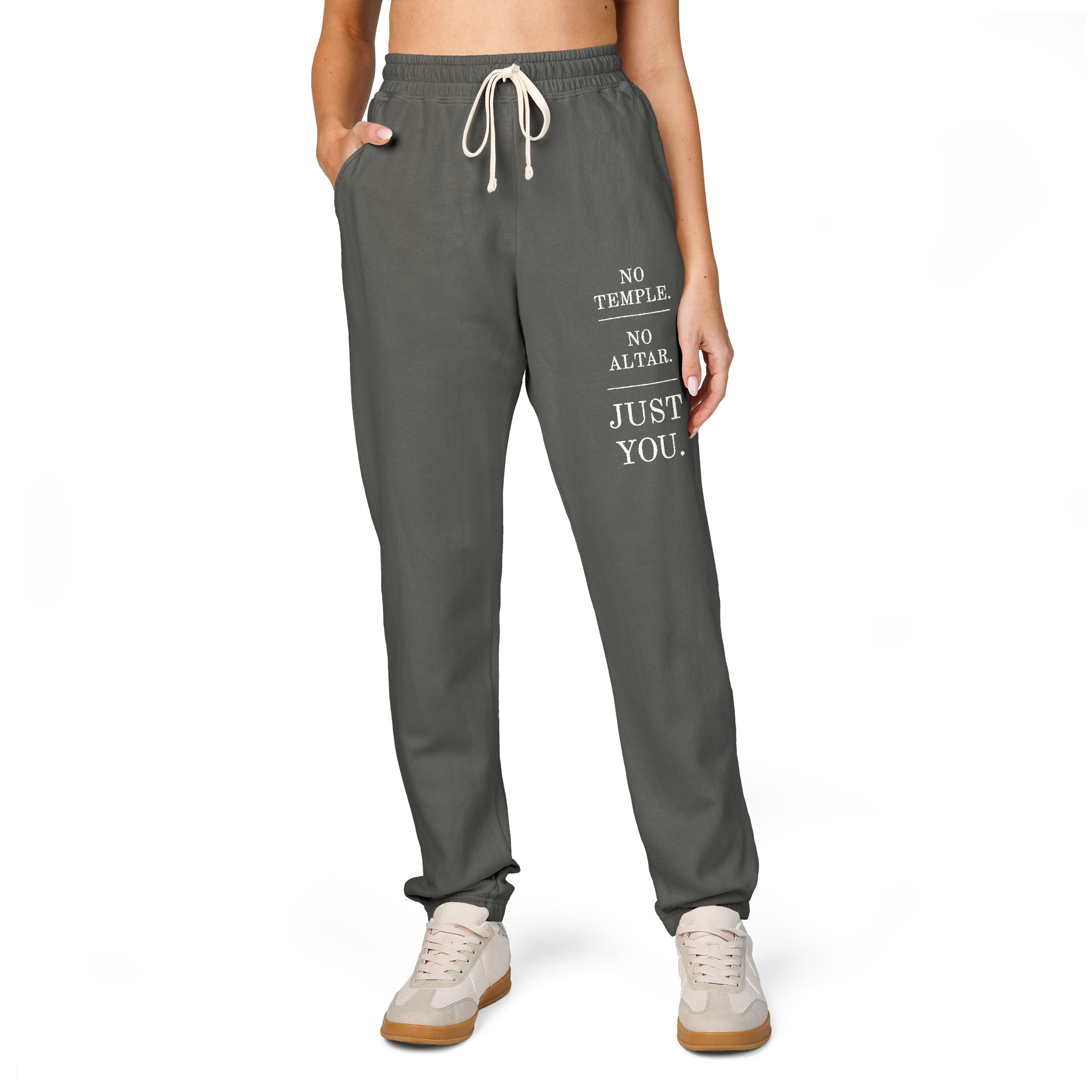"Just You"Unisex Garment-Dyed Fleece Sweatpants