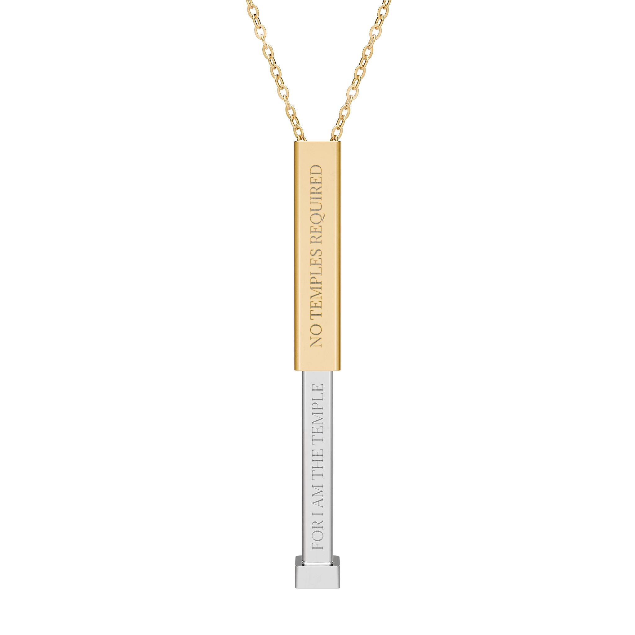No Temples Required | The Common Rite Sliding Bar Necklace