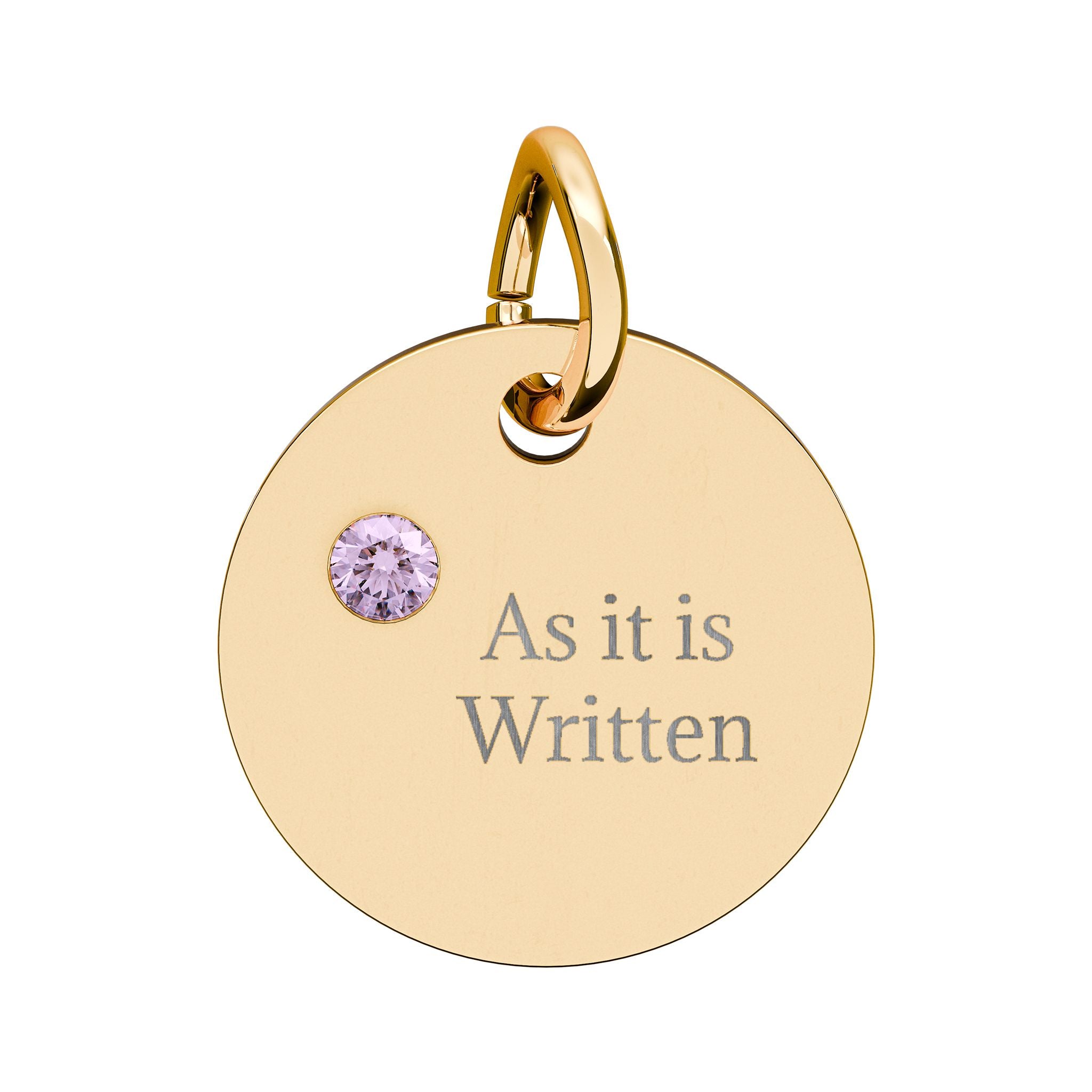 As it is Written | The Common Rite Birthstone Disc