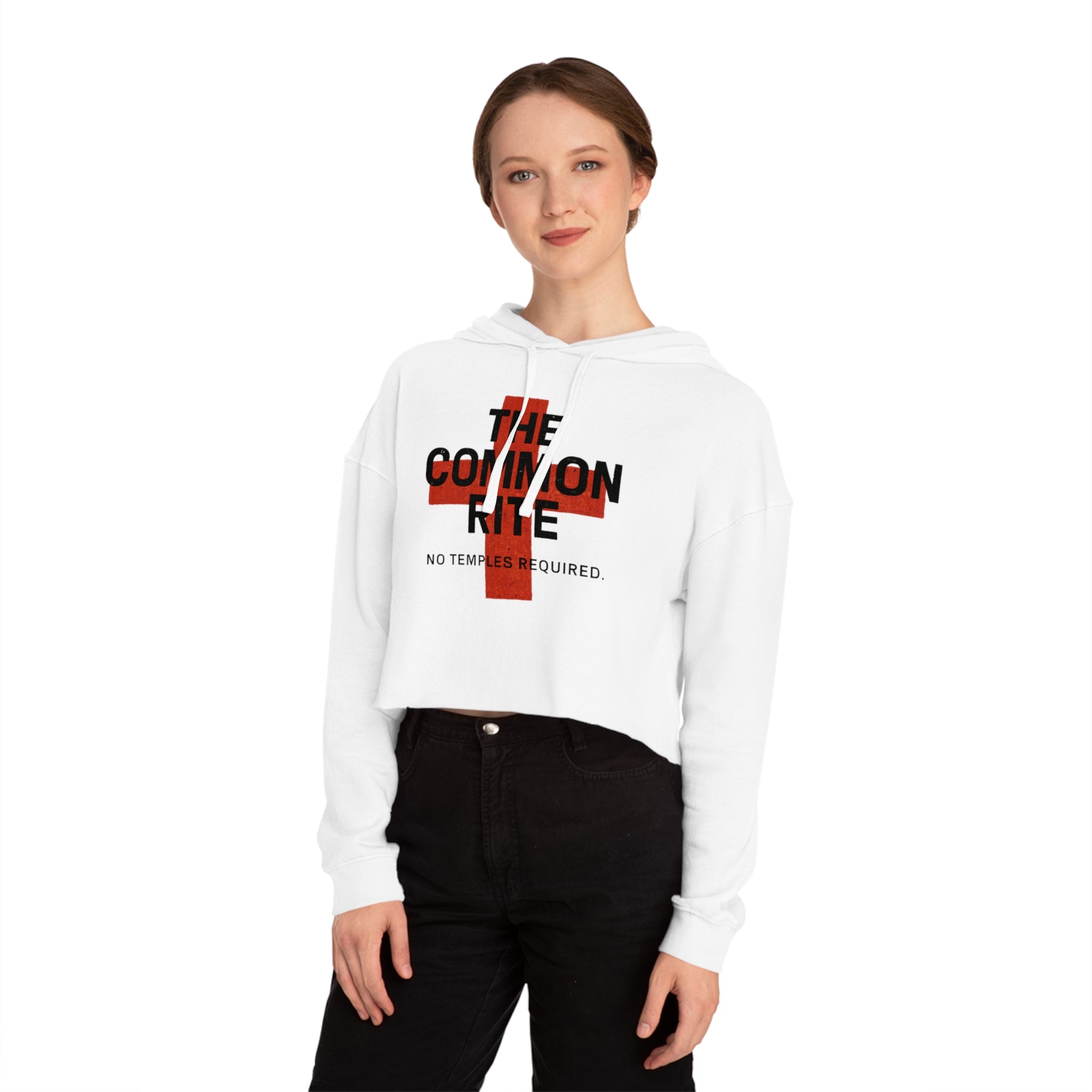 "The Common Rite" Women’s Cropped Hooded Sweatshirt