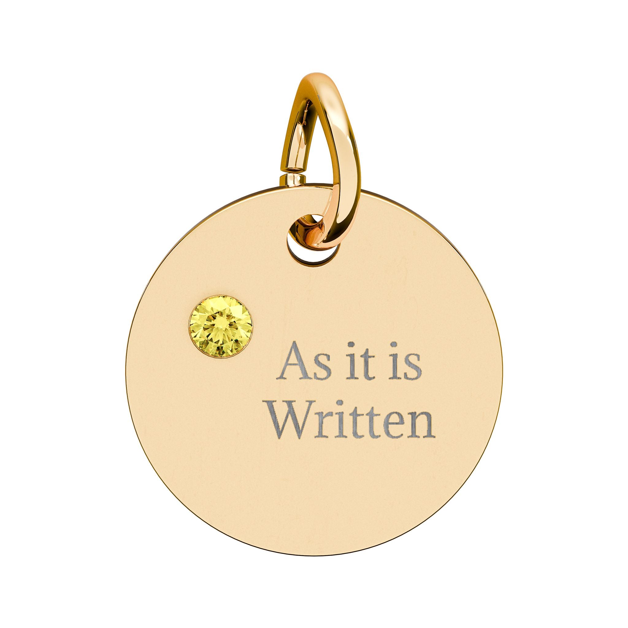 As it is Written | The Common Rite Birthstone Disc