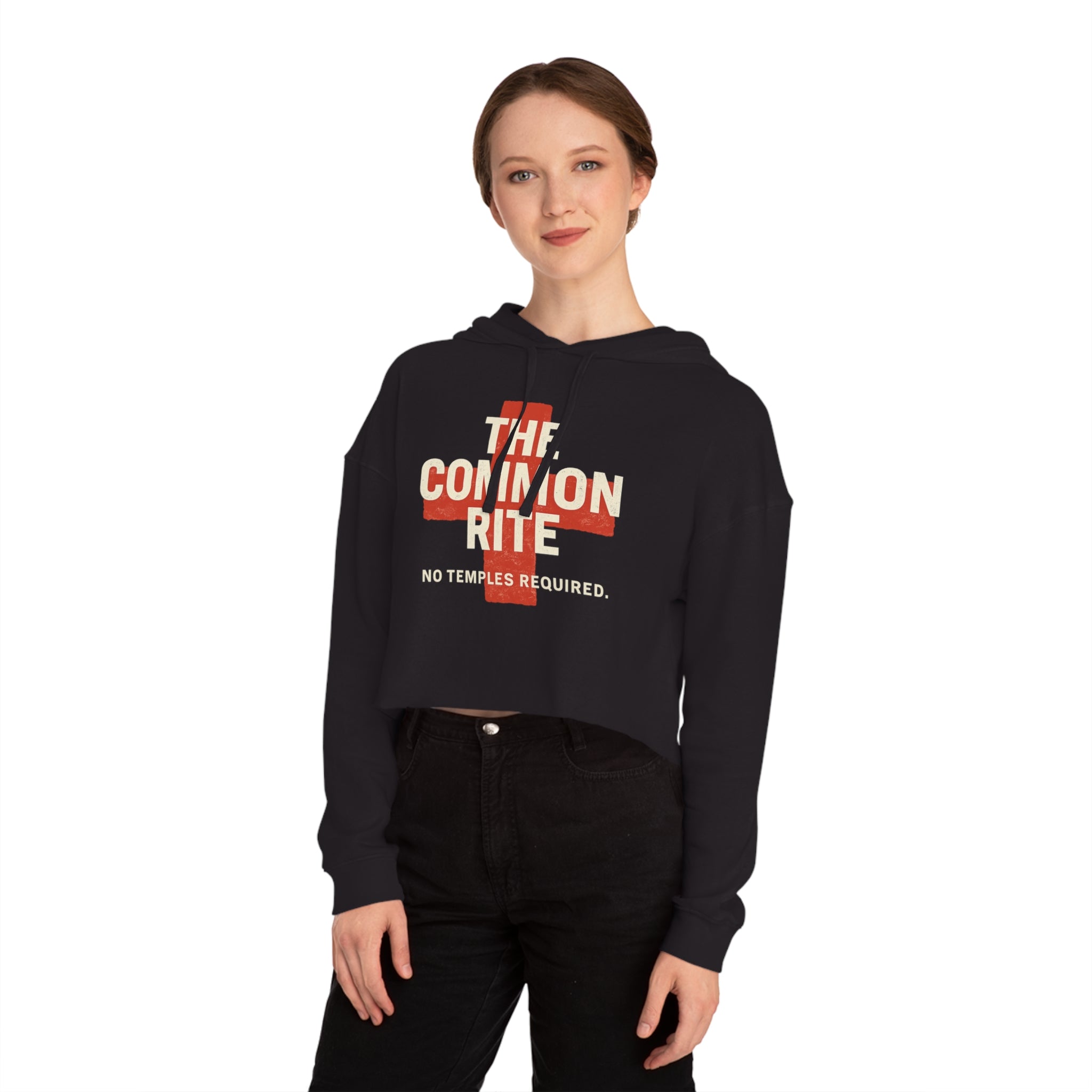 "The Common Rite" Women’s Cropped Hooded Sweatshirt