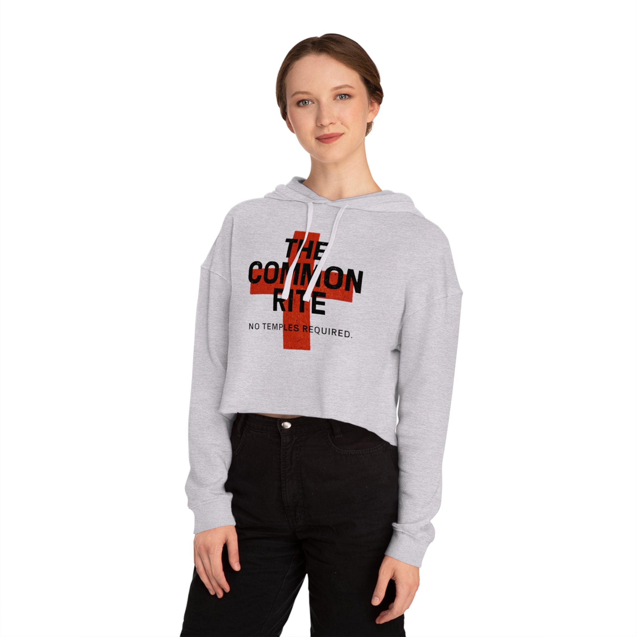 "The Common Rite" Women’s Cropped Hooded Sweatshirt