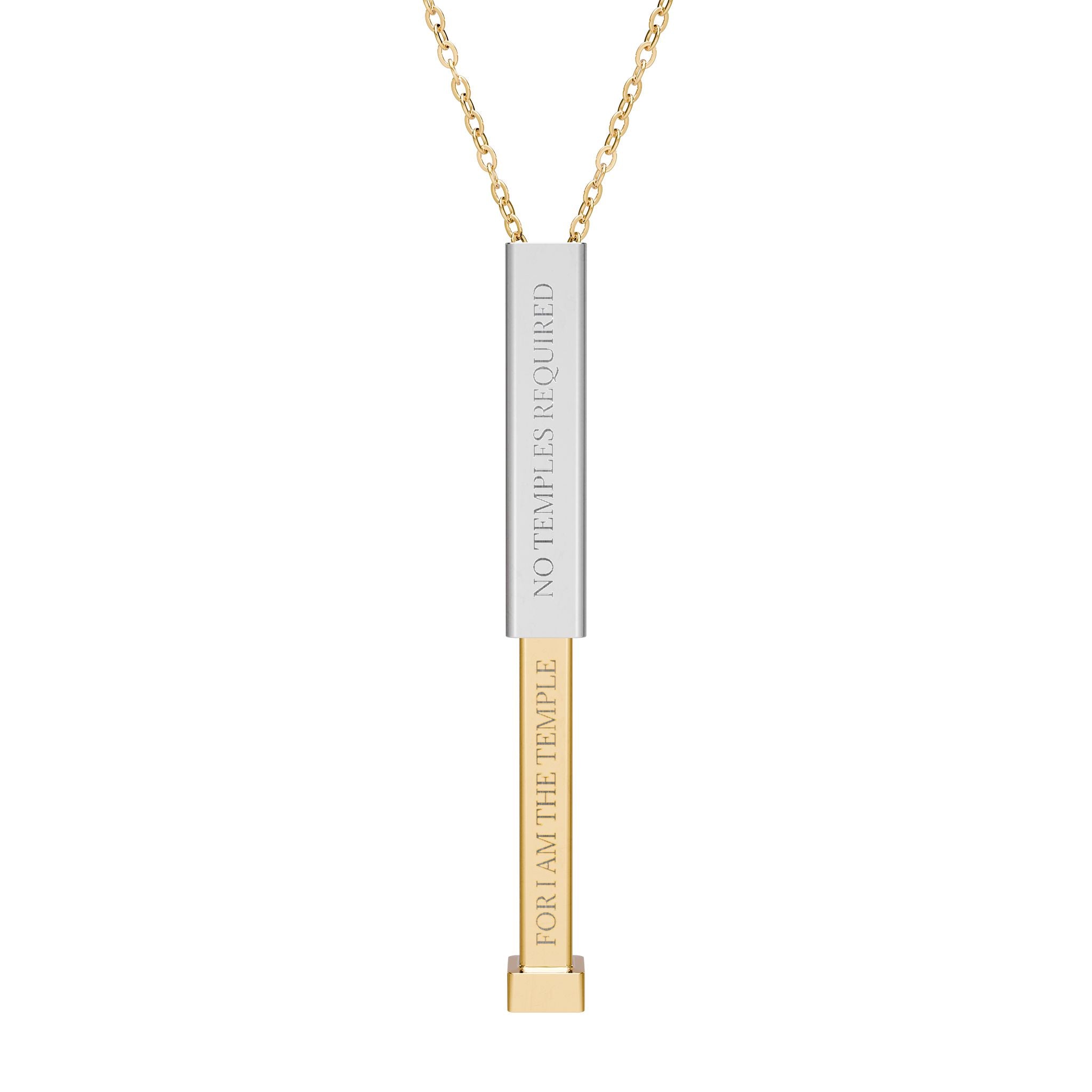 No Temples Required | The Common Rite Sliding Bar Necklace