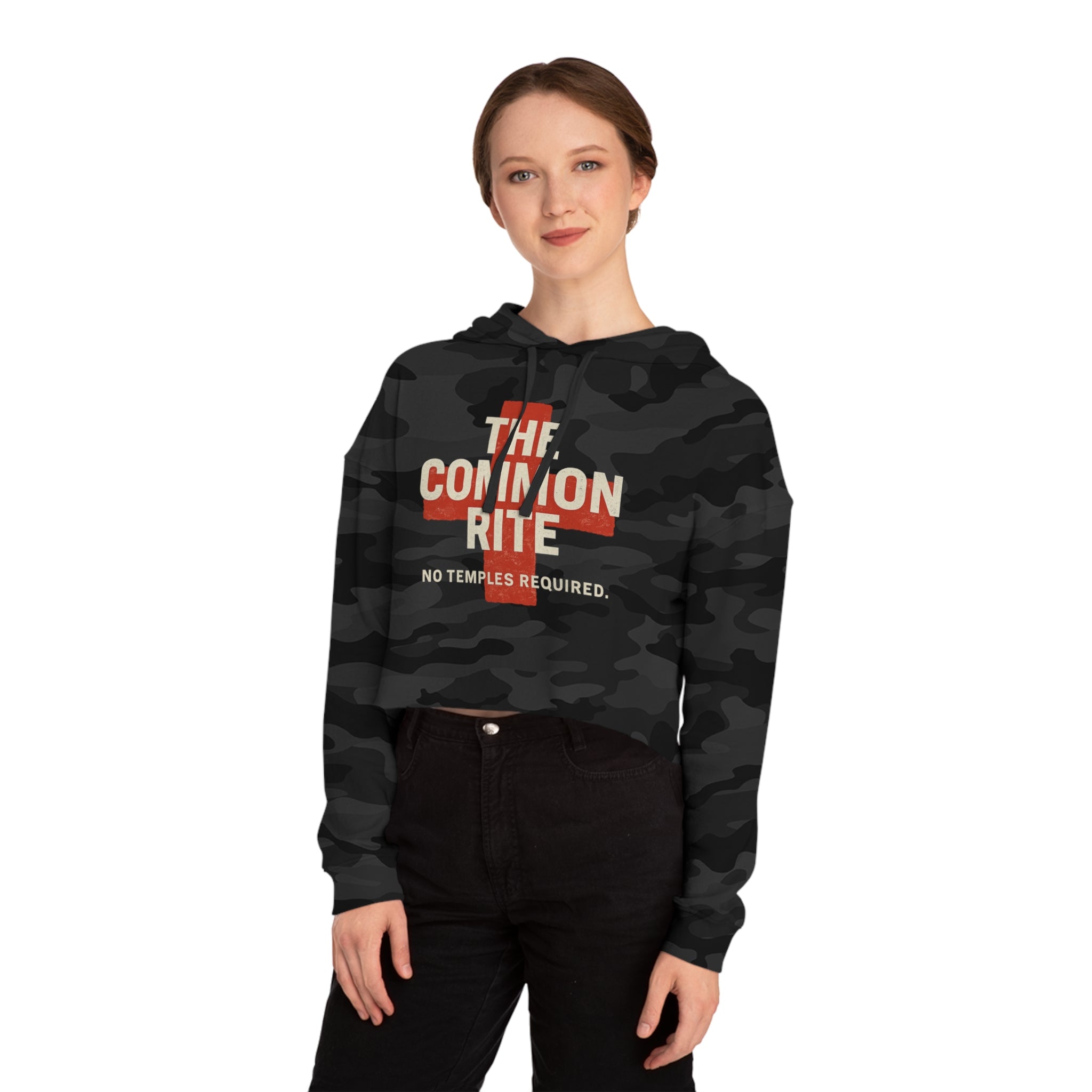 "The Common Rite" Women’s Cropped Hooded Sweatshirt