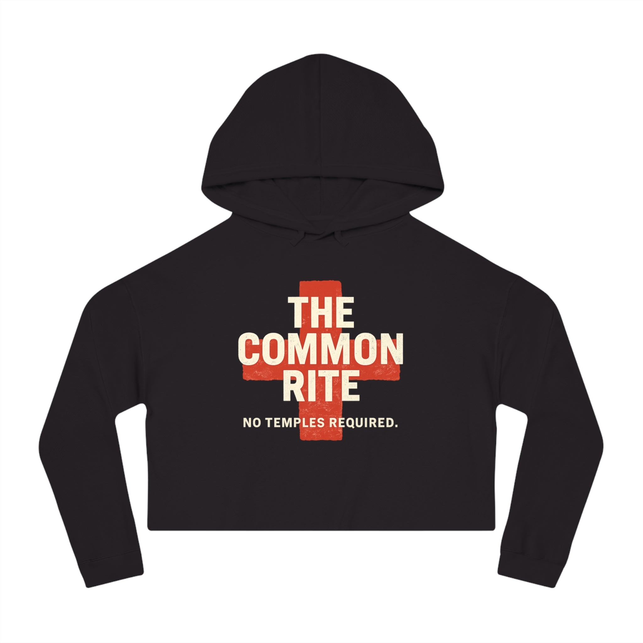 "The Common Rite" Women’s Cropped Hooded Sweatshirt