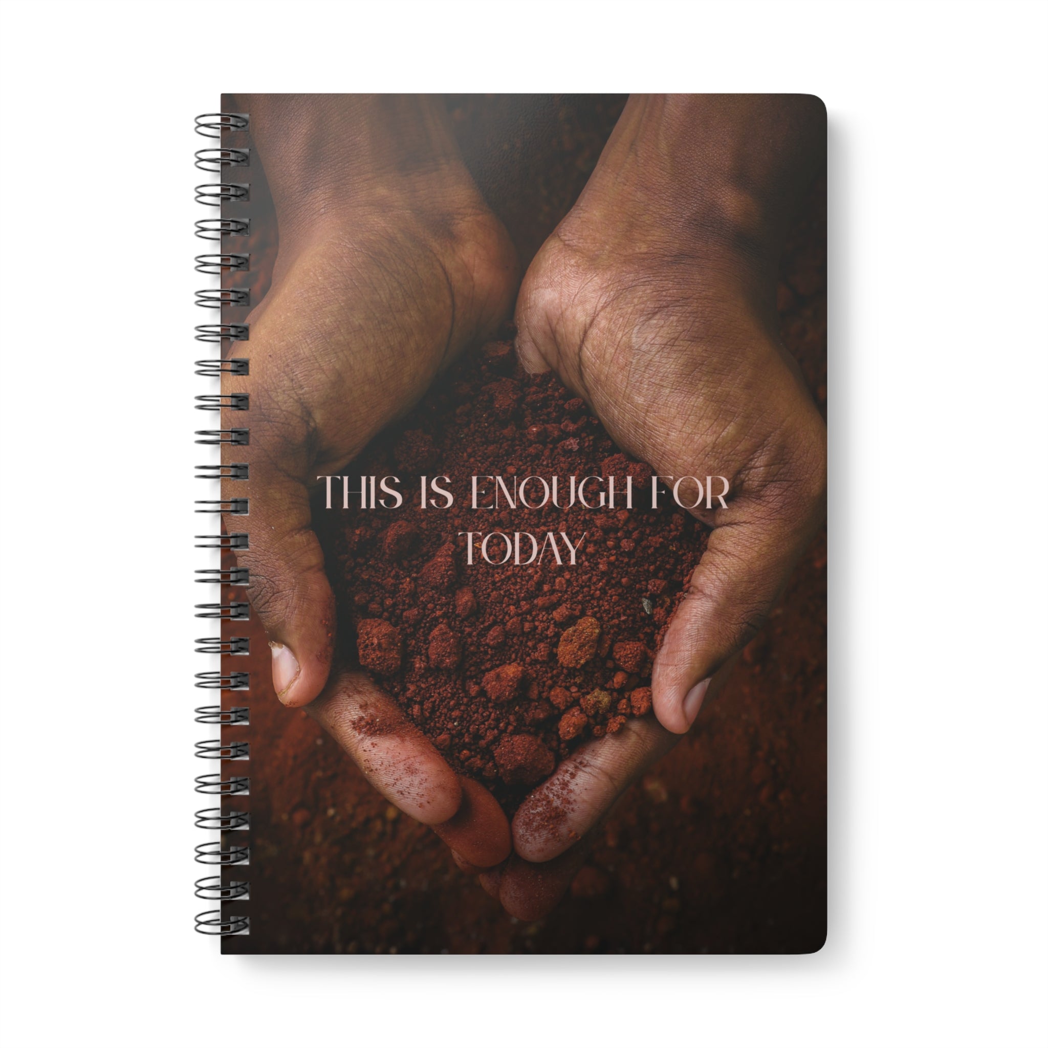 "This Is Enough For Today" Inspirational Journal A5 Wire-O bound Notebook