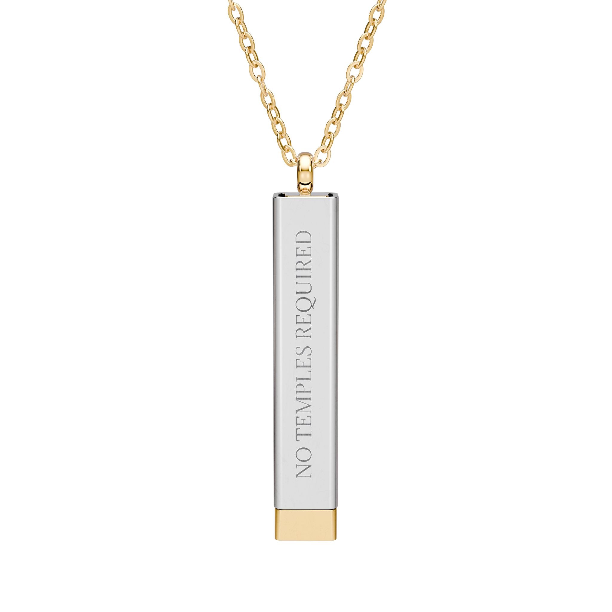No Temples Required | The Common Rite Sliding Bar Necklace