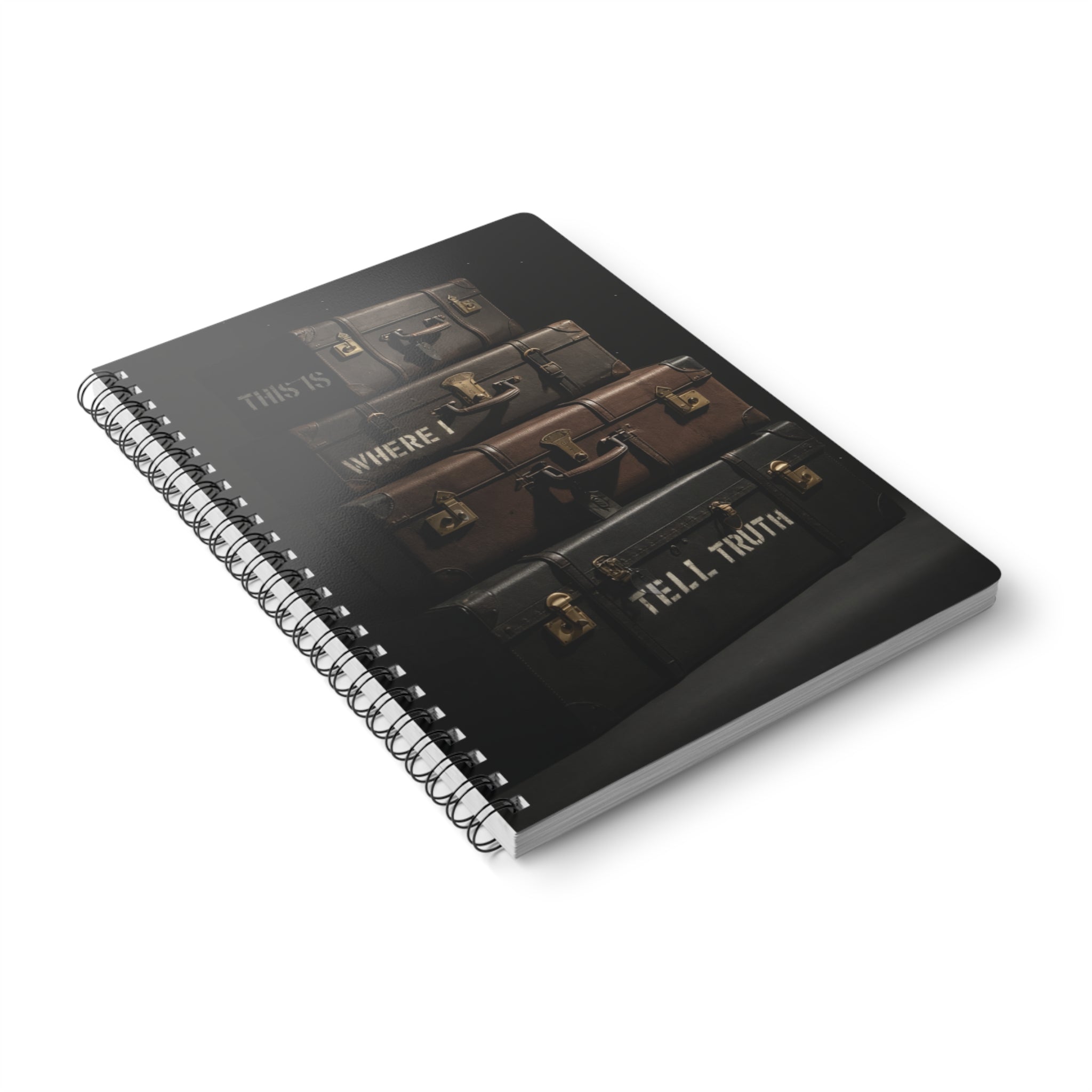 "This Is Where I Tell Truth" Inspirational Journal A5 Wire-O bound Notebook