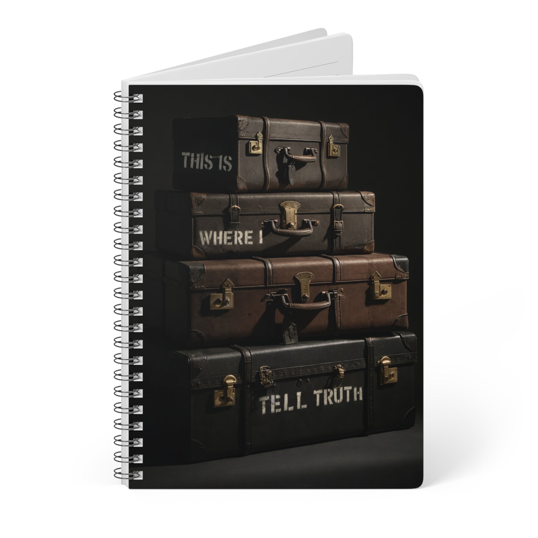 "This Is Where I Tell Truth" Inspirational Journal A5 Wire-O bound Notebook