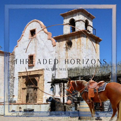 Western Stillness | Threaded Horizons Silk Scarf