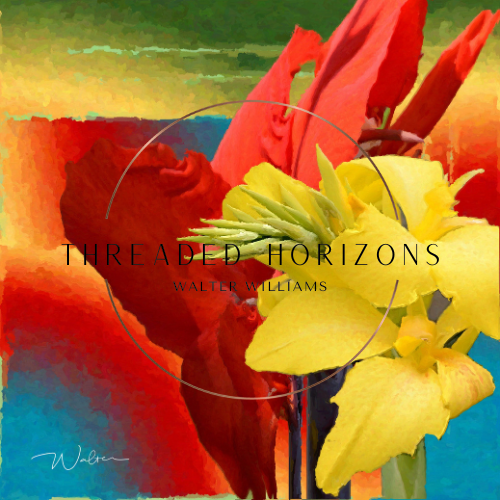 Canna Radiance | Threaded Horizons Silk Scarf