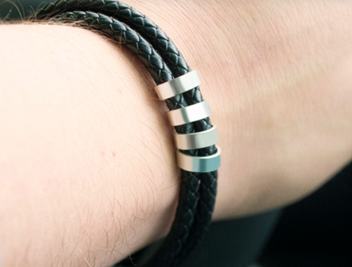 Bone Breath Blood Spirit | The Common Rite Leather Bracelet