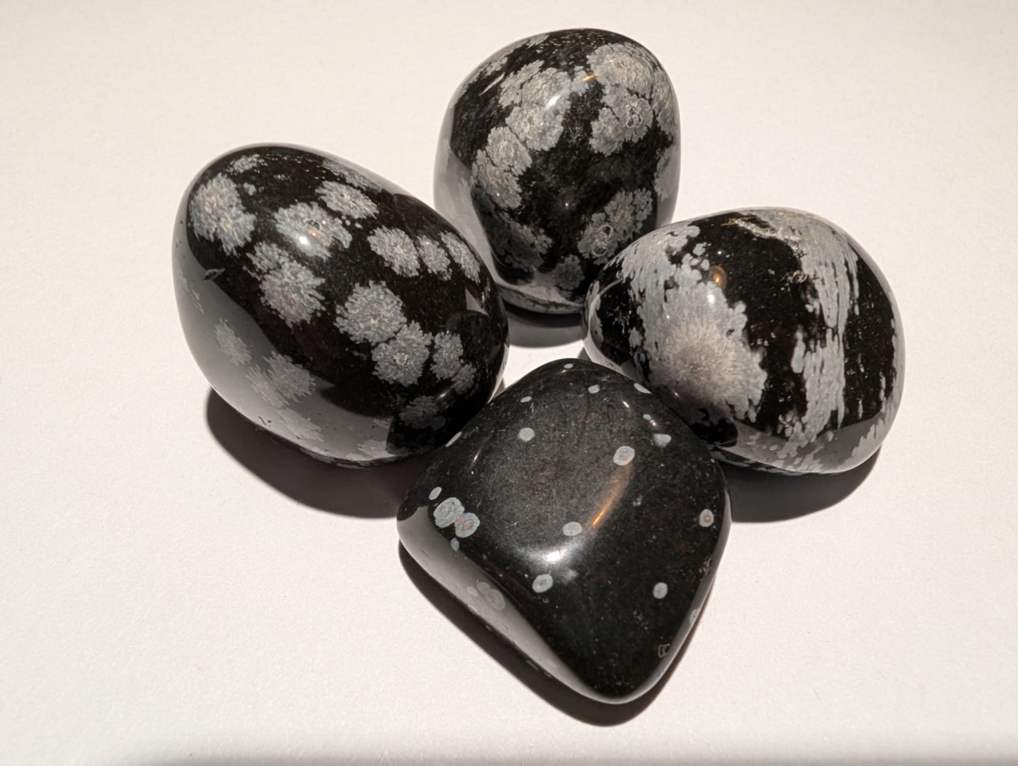 Snowflake Obsidian Tumbled Stone