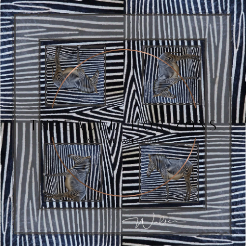 Pattern Learns to Move | Threaded Horizons Silk Scarf