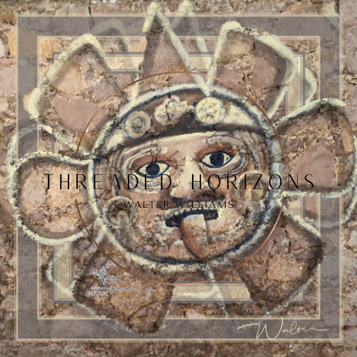 The Sun That Watches | Threaded Horizons Silk Scarf
