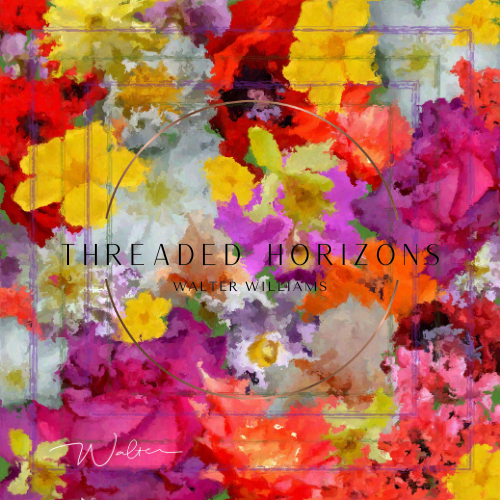 Abundance, Uncontained | Threaded Horizons Silk Scarf