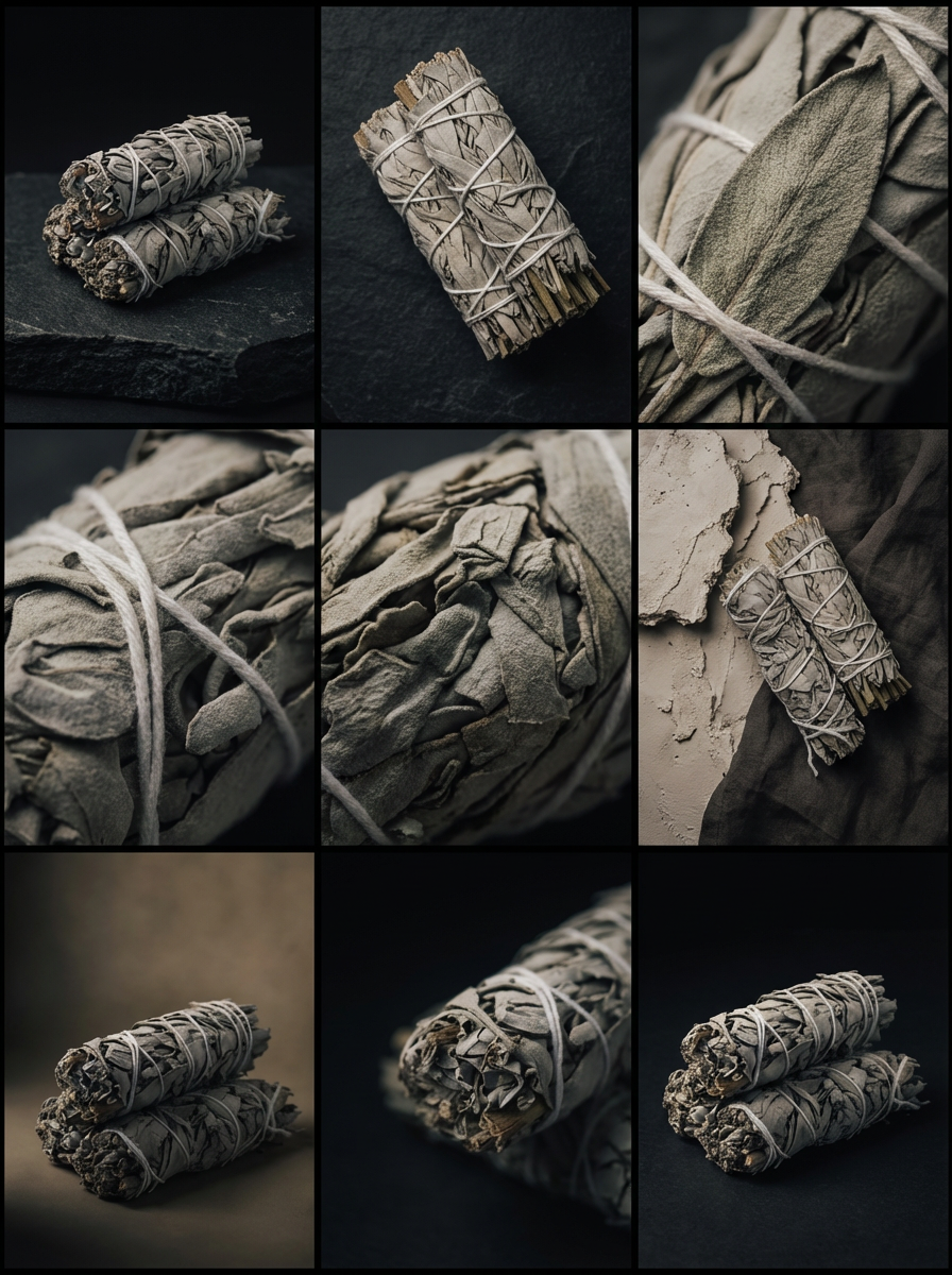 4 Inch California White Sage Smudge Stick
