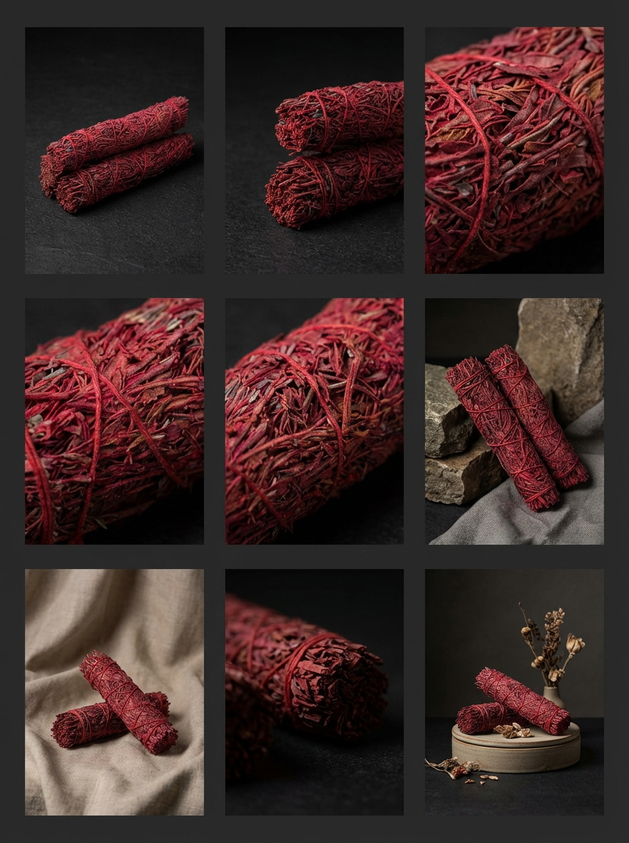 9 Inch Dragon’s Blood Sage Smudge Stick