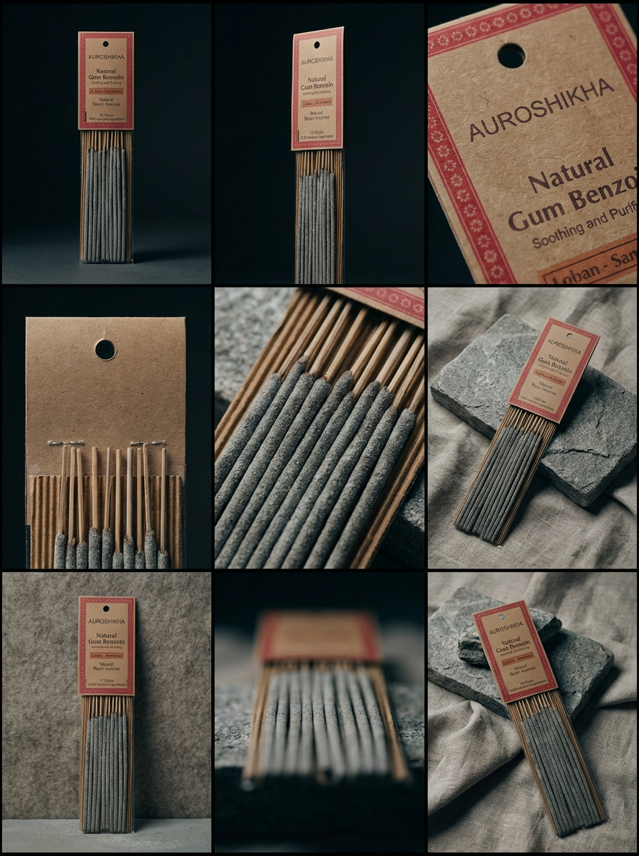 Natural Resin Gum Benzoin (Sambrani / Loban) Incense Sticks