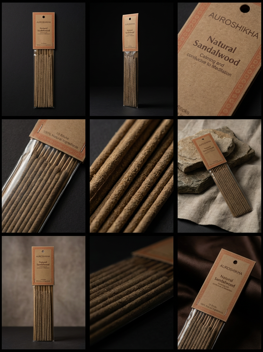 Natural Sandalwood Incense Sticks