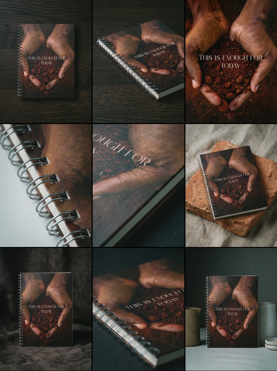 "This Is Enough For Today" Inspirational Journal A5 Wire-O bound Notebook