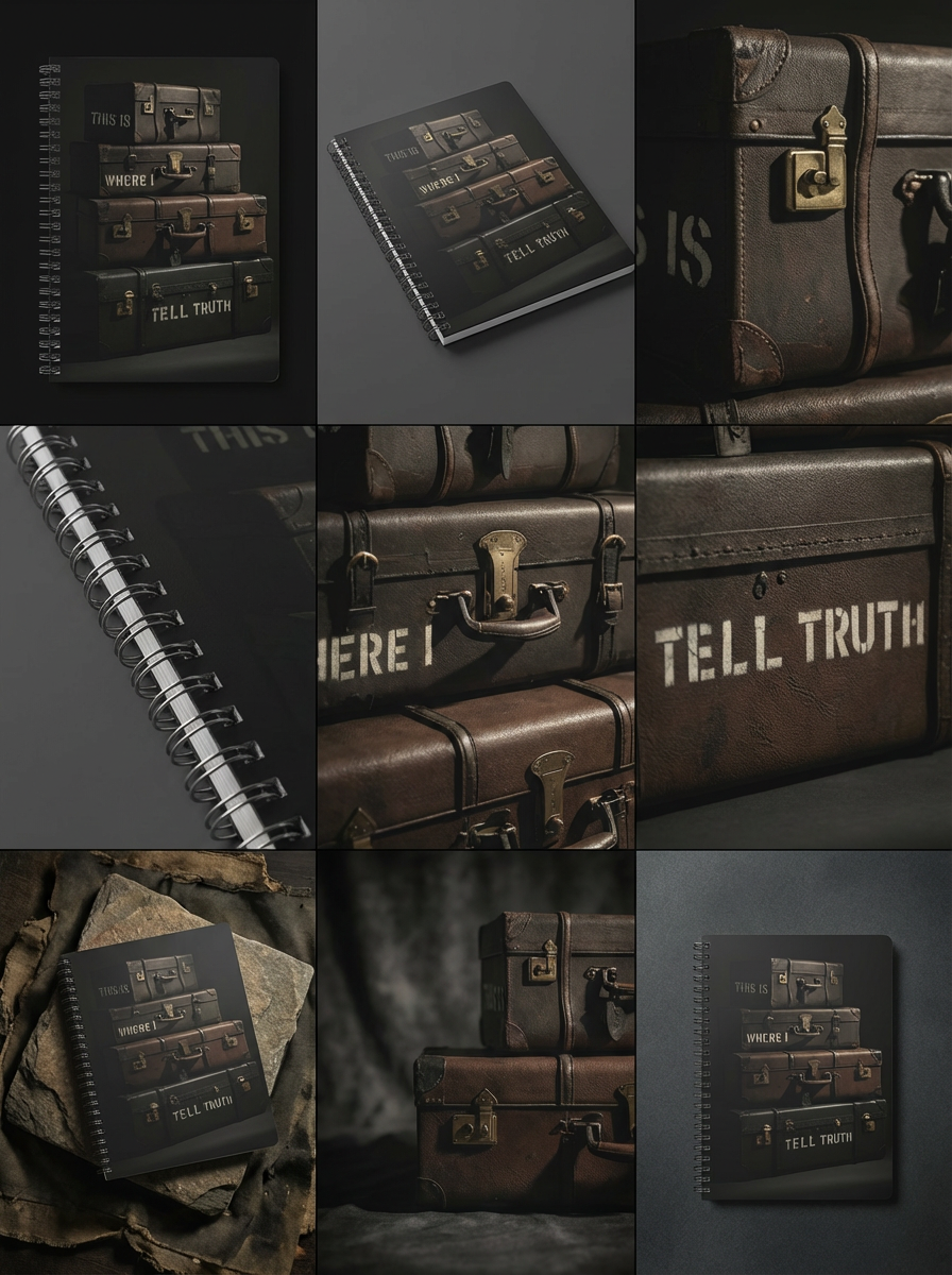 "This Is Where I Tell Truth" Inspirational Journal A5 Wire-O bound Notebook